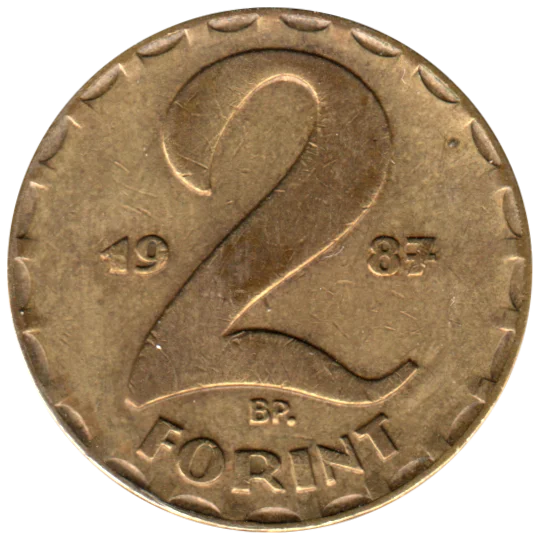 2 Forint, 1987 Reverse