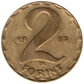 Preview 2 Forint, 1987 reverse