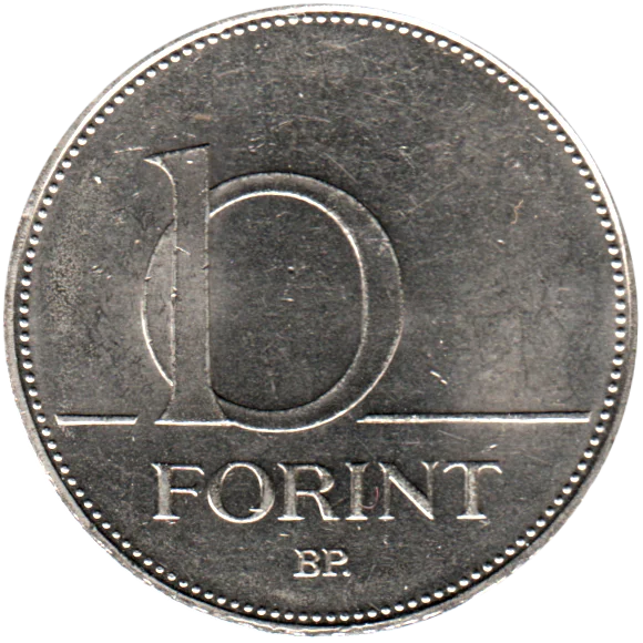 10 Forint, 1996 Reverse
