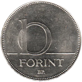 Preview 10 Forint, 1996 reverse