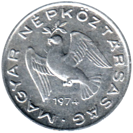 10 fillér, 1974 Obverse