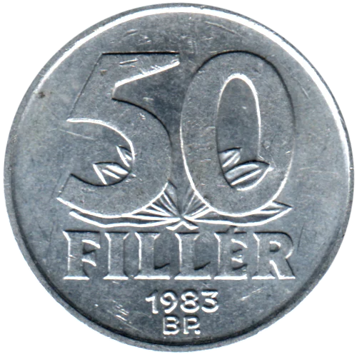 50 fillér, 1983 Reverse