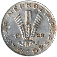Preview 20 fillér, 1980 obverse