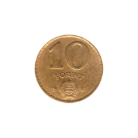Preview 10 Forint, 1987 reverse