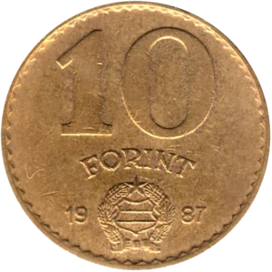 Preview 10 Forint, 1987 reverse