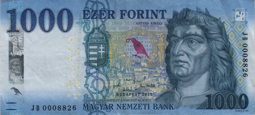 1000 Forint, 2021 Reverse