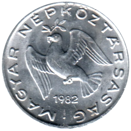 10 fillér, 1982 Obverse