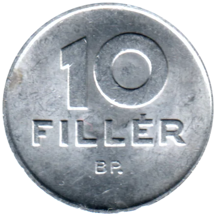 10 fillér, 1982 Reverse