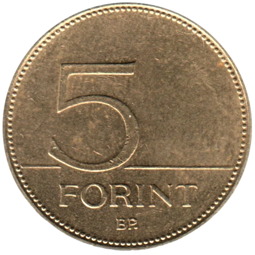 5 Forint, 2005 Reverse