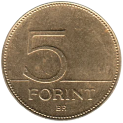 Preview 5 Forint, 2005 reverse