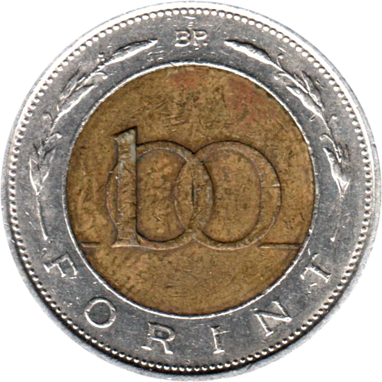 100 Forint, 1996 Reverse