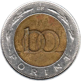 Preview 100 Forint, 1996 reverse