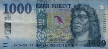 Preview 1000 Forint, 2017 reverse