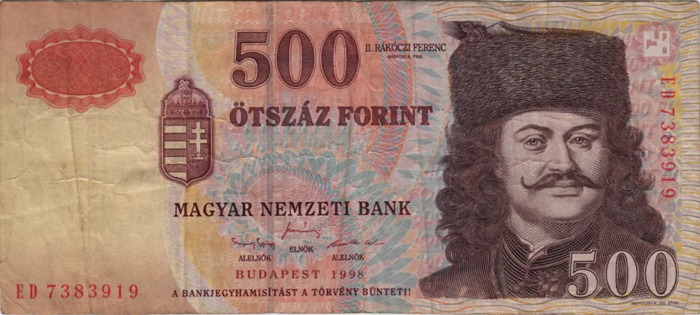 500 Forint, 1998 Reverse