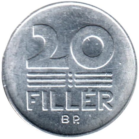20 fillér, 1991 Reverse