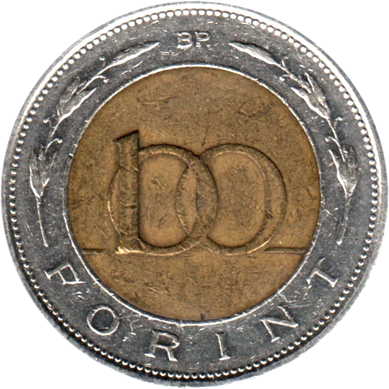 100 Forint, 1997 Reverse