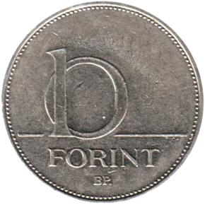 Preview 10 Forint, 2007 reverse