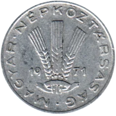 Preview 20 fillér, 1971 obverse