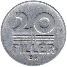 Preview 20 fillér, 1971 reverse