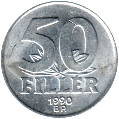50 fillér, 1990 Reverse