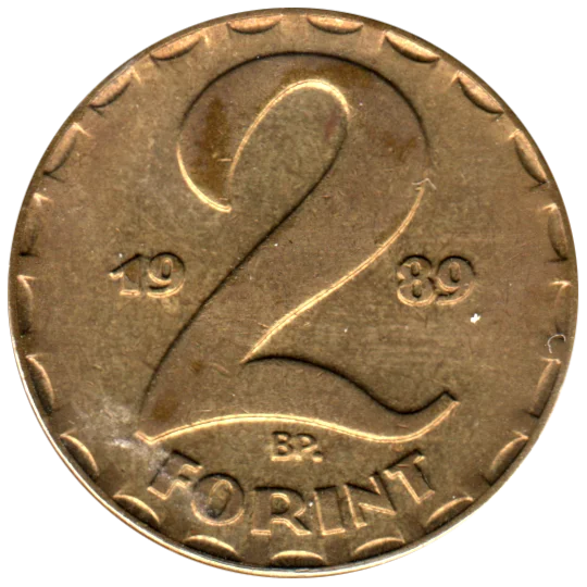 2 Forint, 1989 Reverse