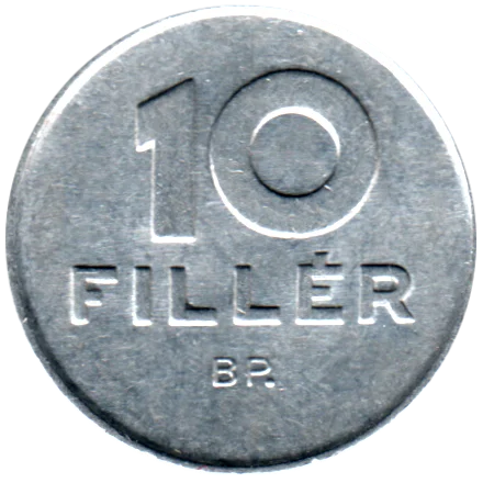 10 fillér, 1985 Reverse