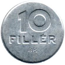 Preview 10 fillér, 1985 reverse