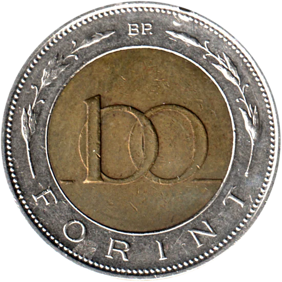 100 Forint, 2008 Reverse