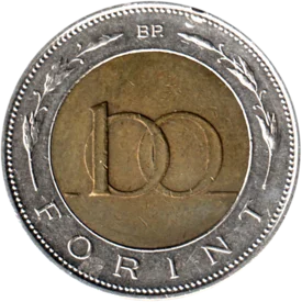 Preview 100 Forint, 2008 reverse
