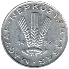 Preview 20 fillér, 1972 obverse