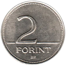 Preview 2 Forint, 1996 reverse