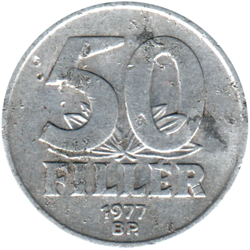 50 fillér, 1977 Reverse