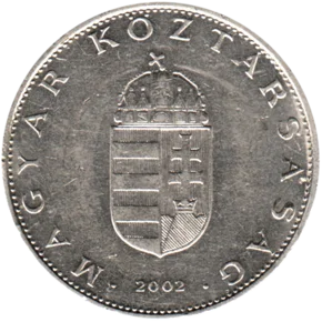 Preview 10 Forint, 2002 obverse