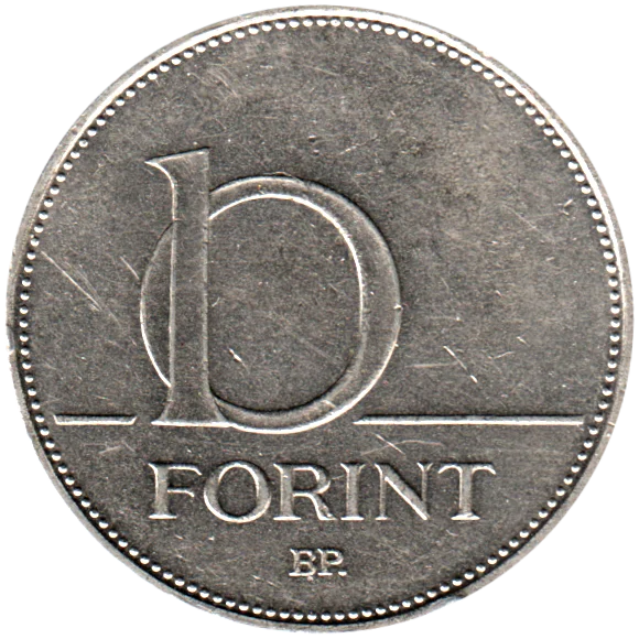 10 Forint, 2002 Reverse