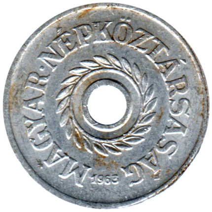 2 fillér, 1963 Obverse