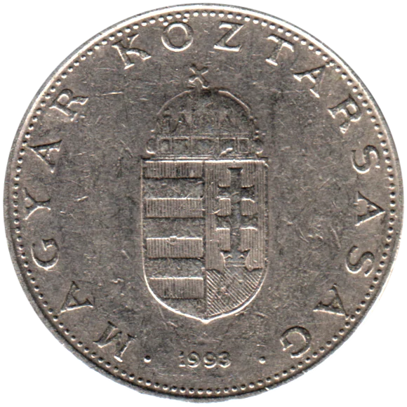 10 Forint, 1993 Obverse