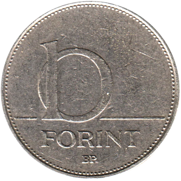 10 Forint, 1993 Reverse