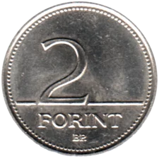 Preview 2 Forint, 1997 reverse