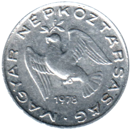 10 fillér, 1978 Obverse
