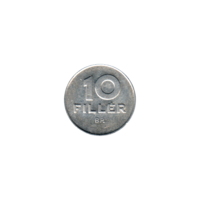 Preview 10 fillér, 1975 reverse