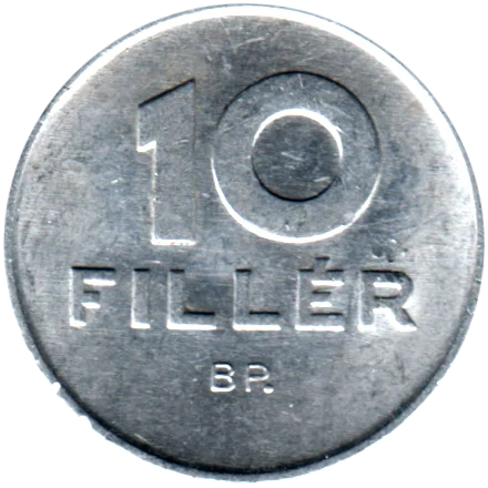 10 fillér, 1989 Reverse