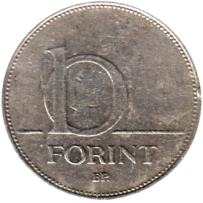 Preview 10 Forint, 1997 reverse
