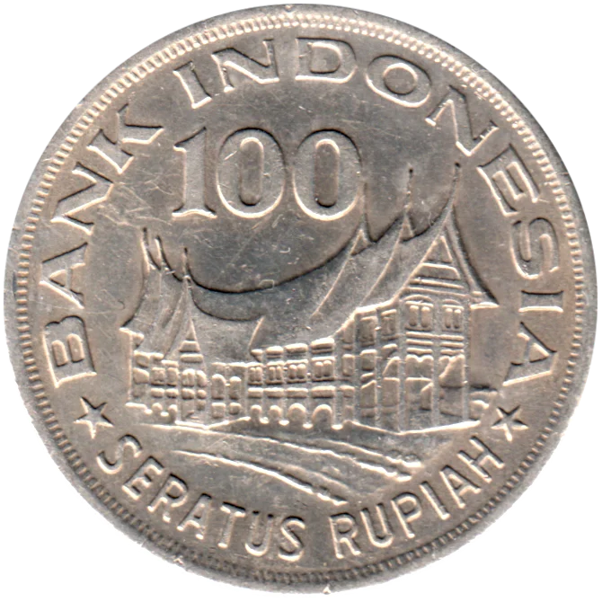100 Rupiah, 1978 Reverse