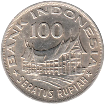 Preview 100 Rupiah, 1978 reverse