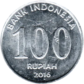 Preview 100 Rupiah, 2016 reverse