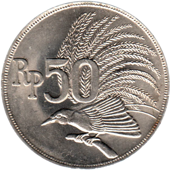 50 Rupiah, 1971 Obverse
