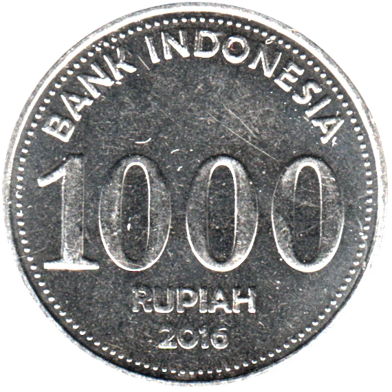 1000 Rupiah, 2016 Reverse