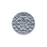 Preview 25 sen, 1957 reverse