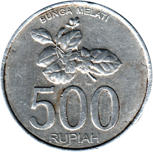 500 Rupiah, 2003 Reverse