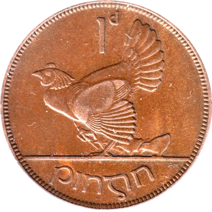 1 pingin, 1928 Reverse